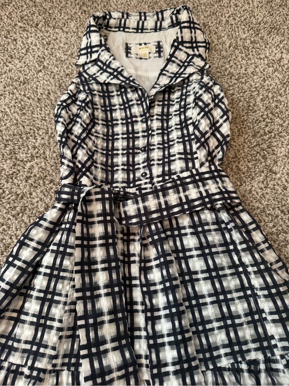 Maeve Plaid Mini Shirt Dress - Picture 5 of 6